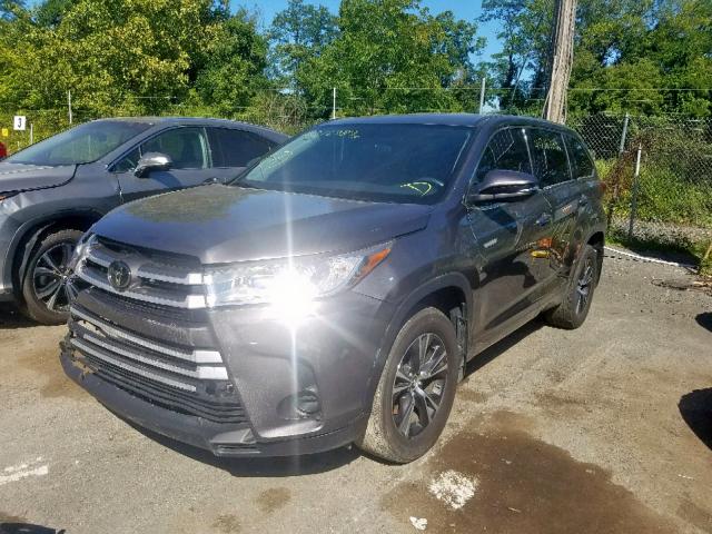 5TDBZRFHXJS820147 - 2018 TOYOTA HIGHLANDER GRAY photo 2