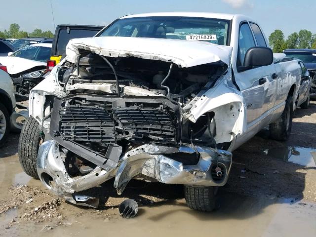 1D7HA18P27J504180 - 2007 DODGE RAM 1500 S WHITE photo 2