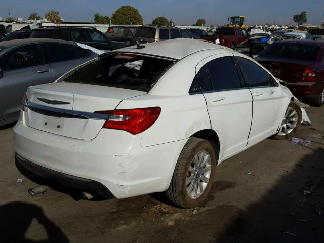 1C3CCBBG3DN573482 - 2013 CHRYSLER 200 TOURIN WHITE photo 4