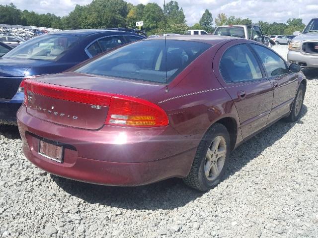 2B3HD56M92H170338 - 2002 DODGE INTREPID E BURGUNDY photo 4