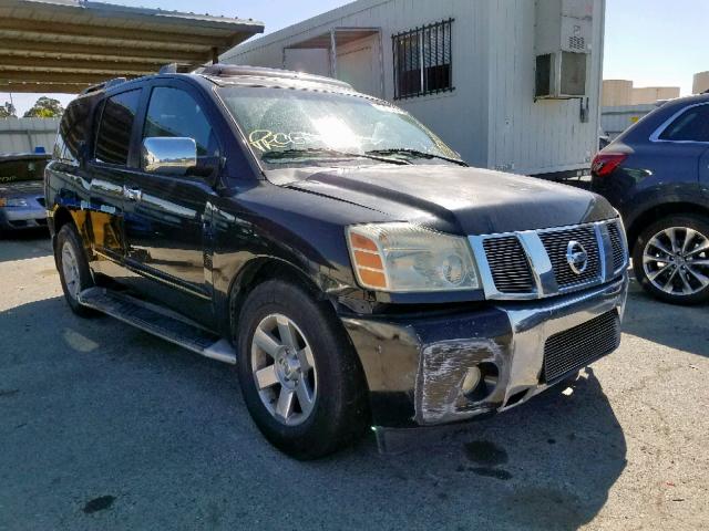 5N1AA08A14N717669 - 2004 NISSAN ARMADA SE BLACK photo 1