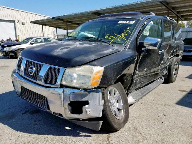 5N1AA08A14N717669 - 2004 NISSAN ARMADA SE BLACK photo 2