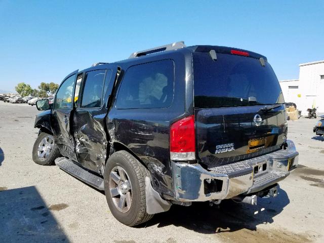 5N1AA08A14N717669 - 2004 NISSAN ARMADA SE BLACK photo 3