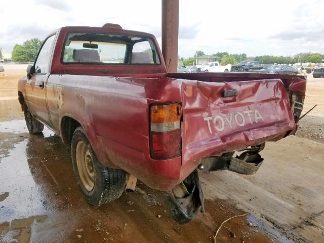 4TARN81A0RZ231080 - 1994 TOYOTA PICKUP 1/2 MAROON photo 3