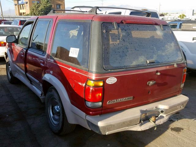 1FMDU34X1SZC00328 - 1995 FORD EXPLORER BURGUNDY photo 3