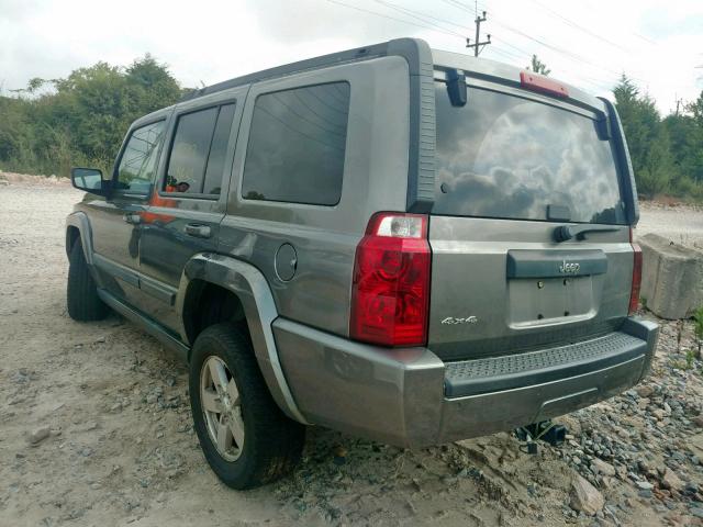 1J8HG48KX7C604474 - 2007 JEEP COMMANDER ნაცრისფერი ფოტო 3