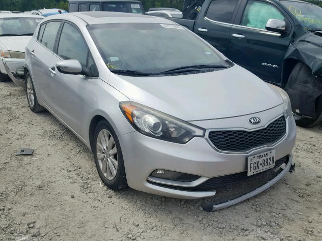 KNAFX5A84E5166925 - 2014 KIA FORTE EX SILVER photo 1