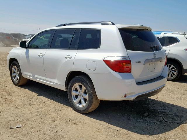 JTEDS41A582001876 - 2008 TOYOTA HIGHLANDER WHITE photo 3