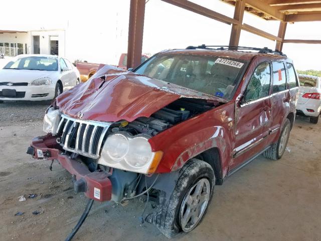 1J4HS58N85C682667 - 2005 JEEP GRAND CHER RED photo 2