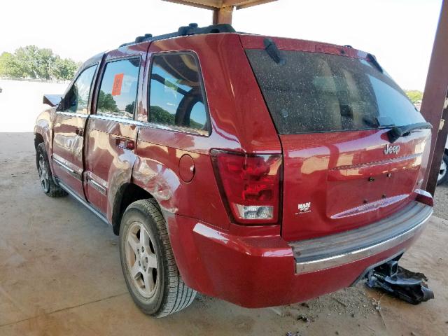 1J4HS58N85C682667 - 2005 JEEP GRAND CHER RED photo 3