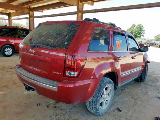 1J4HS58N85C682667 - 2005 JEEP GRAND CHER RED photo 4