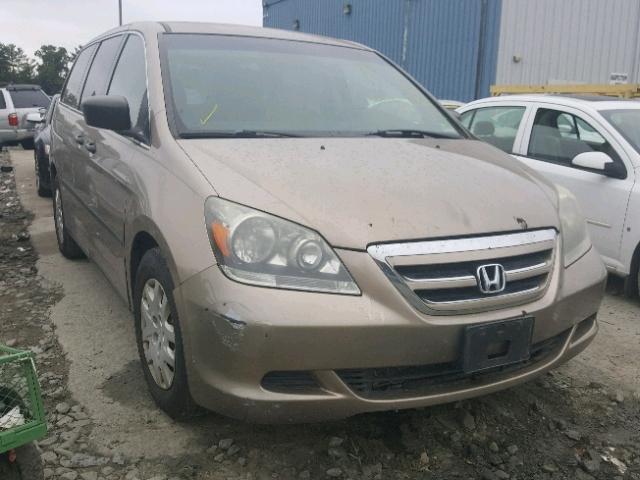 5FNRL38227B061402 - 2007 HONDA ODYSSEY LX TAN photo 1