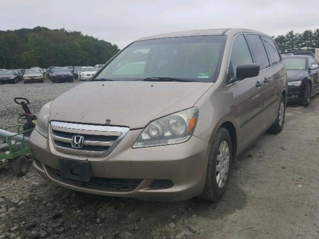 5FNRL38227B061402 - 2007 HONDA ODYSSEY LX TAN photo 2