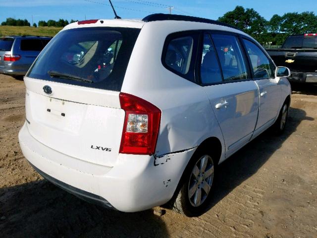 KNAFG526587130215 - 2008 KIA RONDO LX WHITE photo 4