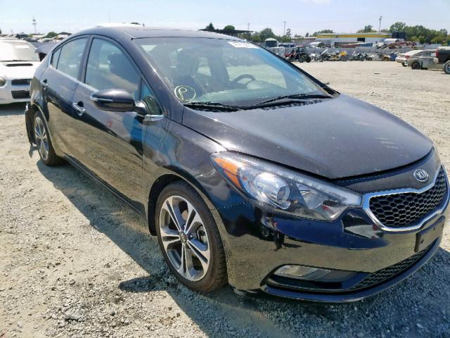 KNAFZ4A87E5174246 - 2014 KIA FORTE EX BLUE photo 1