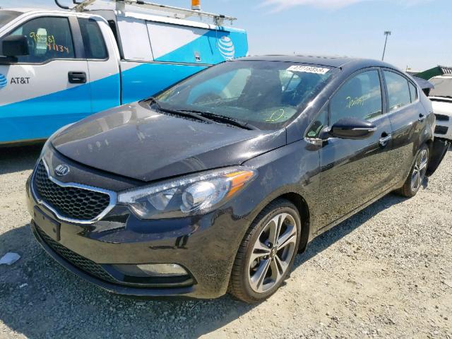 KNAFZ4A87E5174246 - 2014 KIA FORTE EX BLUE photo 2