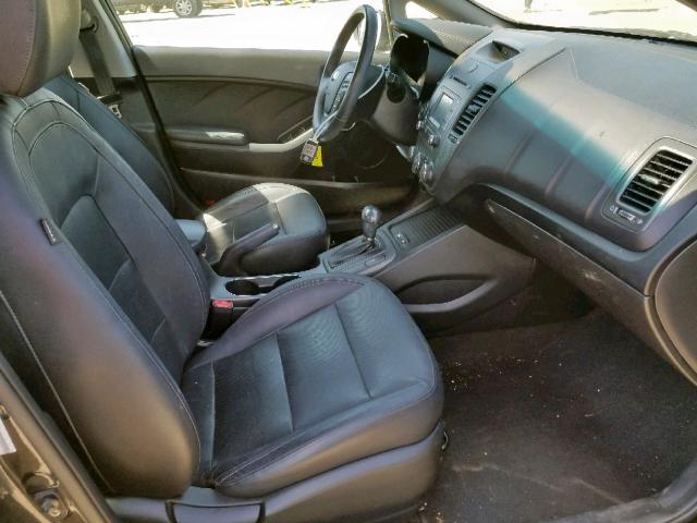 KNAFZ4A87E5174246 - 2014 KIA FORTE EX BLUE photo 5