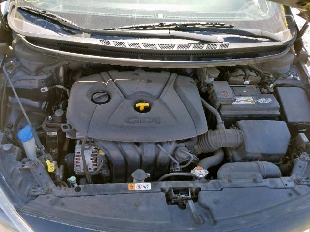 KNAFZ4A87E5174246 - 2014 KIA FORTE EX BLUE photo 7