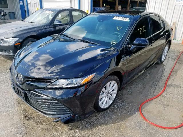 4T1B11HKXKU164347 - 2019 TOYOTA CAMRY L BLACK photo 2