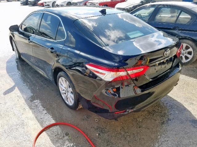 4T1B11HKXKU164347 - 2019 TOYOTA CAMRY L BLACK photo 3