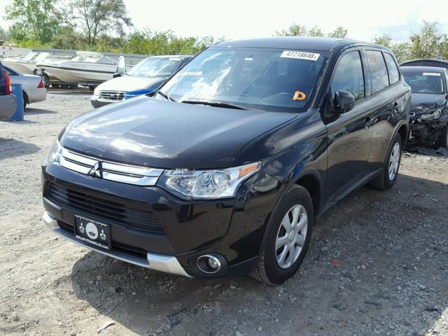 JA4AD2A36FZ013668 - 2015 MITSUBISHI OUTLANDER BLACK photo 2