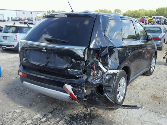 JA4AD2A36FZ013668 - 2015 MITSUBISHI OUTLANDER BLACK photo 4