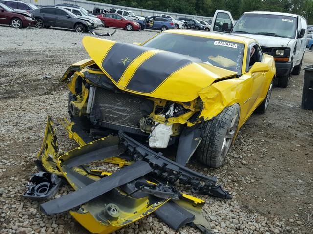 2G1FK1EJ2B9145473 - 2011 CHEVROLET CAMARO 2SS YELLOW photo 2