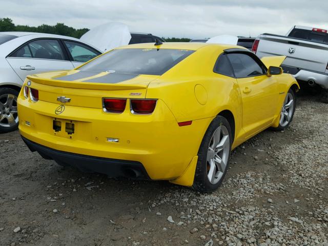 2G1FK1EJ2B9145473 - 2011 CHEVROLET CAMARO 2SS YELLOW photo 4