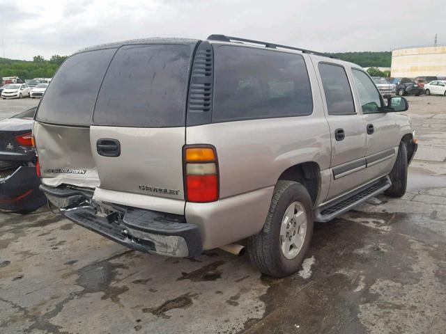 3GNEC16Z54G235303 - 2004 CHEVROLET SUBURBAN C TAN photo 4