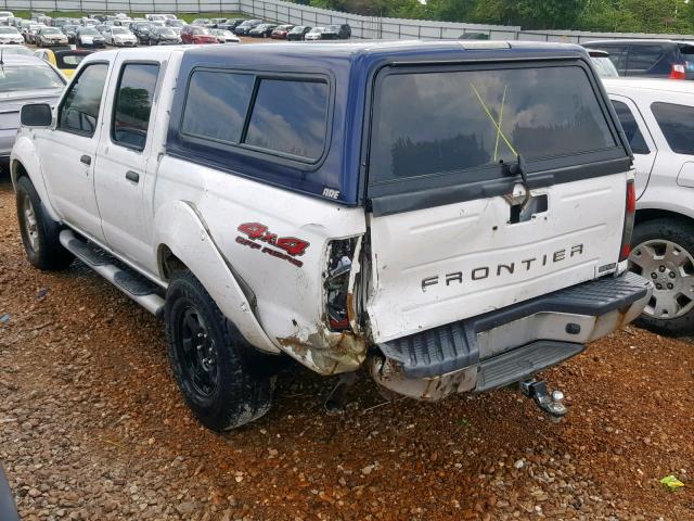 1N6ED27YX1C377398 - 2001 NISSAN FRONTIER C WHITE photo 3