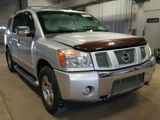 5N1AA08BX5N736814 - 2005 NISSAN ARMADA SE SILVER photo 1