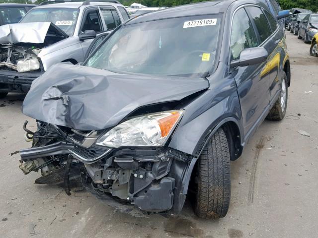 5J6RE4H75AL023429 - 2010 HONDA CR-V EXL GRAY photo 2