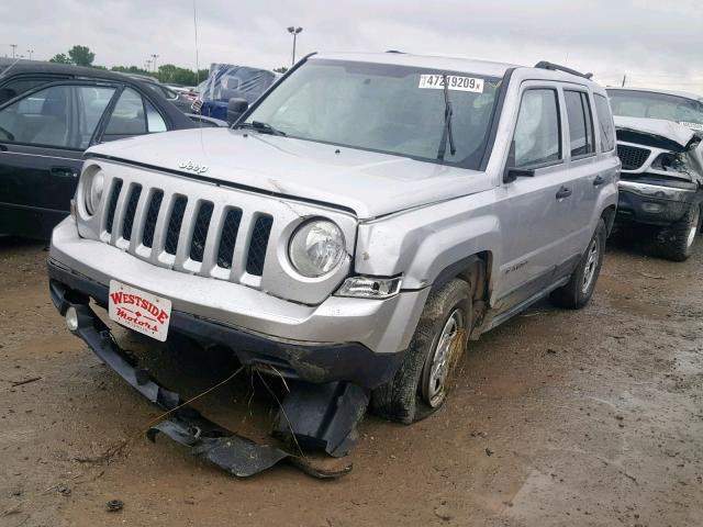 1J4NT1GA0BD197694 - 2011 JEEP PATRIOT SP SILVER photo 2