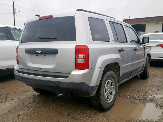 1J4NT1GA0BD197694 - 2011 JEEP PATRIOT SP SILVER photo 4