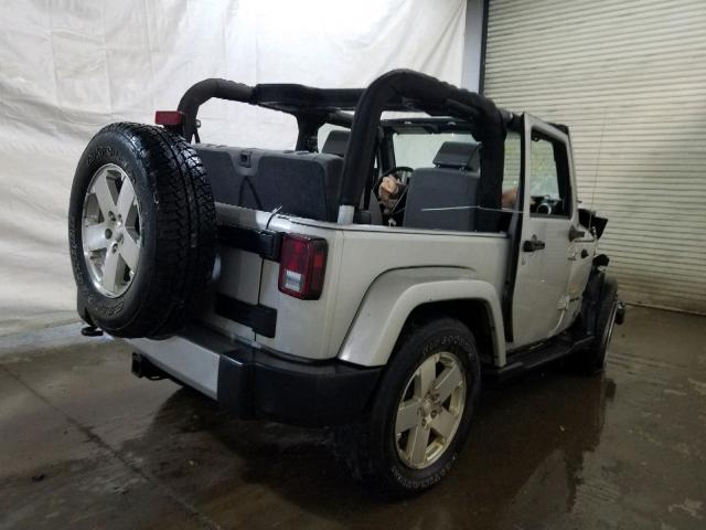 1J4FA54169L711148 - 2009 JEEP WRANGLER S SILVER photo 4