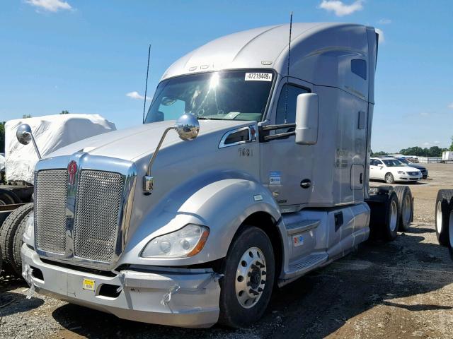 1XKYDP9X7EJ369749 - 2014 KENWORTH CONSTRUCTI GRAY photo 2