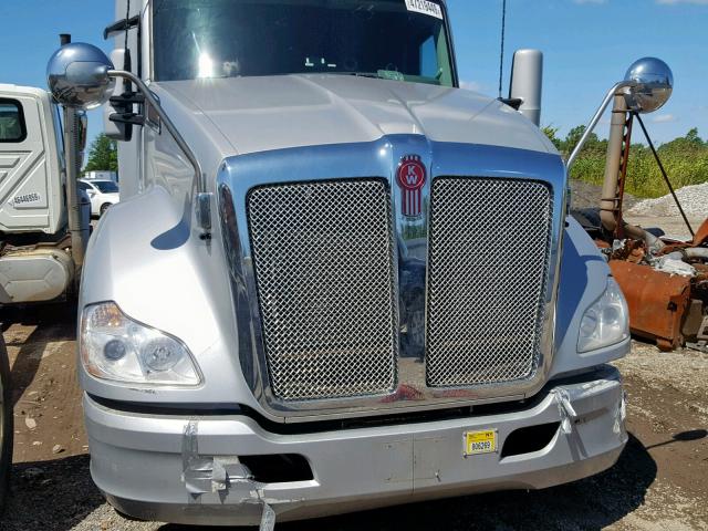 1XKYDP9X7EJ369749 - 2014 KENWORTH CONSTRUCTI GRAY photo 9