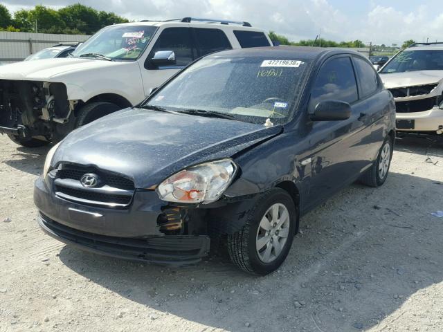 KMHCM3AC6AU164211 - 2010 HYUNDAI ACCENT BLU CHARCOAL photo 2