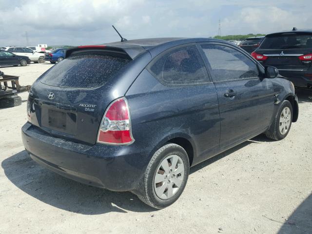 KMHCM3AC6AU164211 - 2010 HYUNDAI ACCENT BLU CHARCOAL photo 4