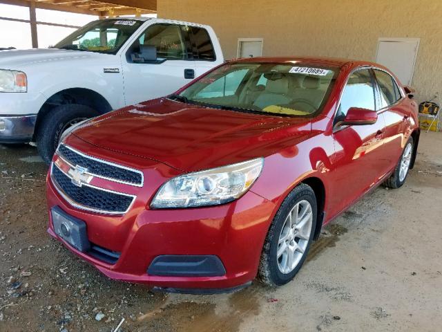 1G11D5SR4DF153588 - 2013 CHEVROLET MALIBU 1LT RED photo 2
