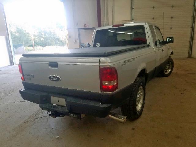 1FTYR44E07PA69861 - 2007 FORD RANGER SUP SILVER photo 4