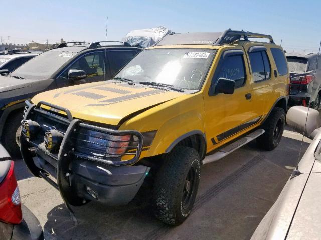 5N1ED28Y2YC525437 - 2000 NISSAN XTERRA XE YELLOW photo 2