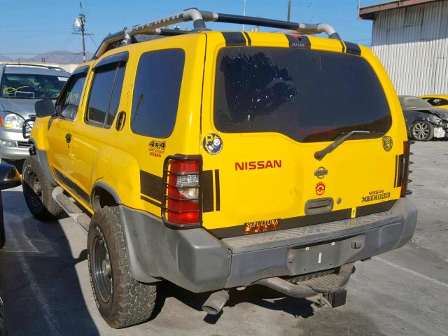 5N1ED28Y2YC525437 - 2000 NISSAN XTERRA XE YELLOW photo 3