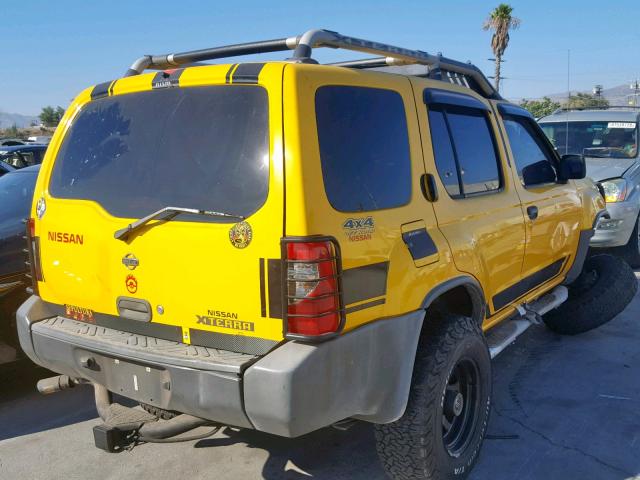 5N1ED28Y2YC525437 - 2000 NISSAN XTERRA XE YELLOW photo 4