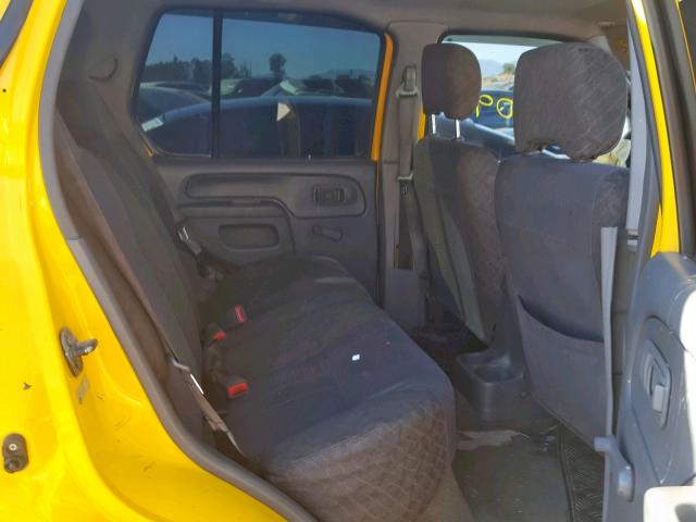 5N1ED28Y2YC525437 - 2000 NISSAN XTERRA XE YELLOW photo 6