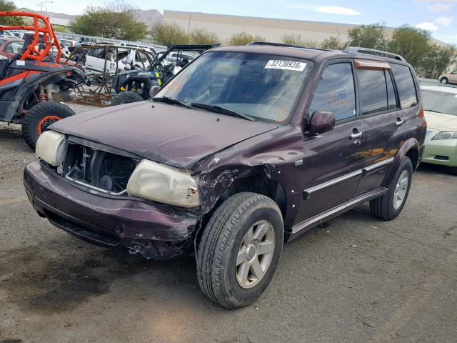 JS3TX92V524127121 - 2002 SUZUKI XL7 PLUS BURGUNDY photo 2