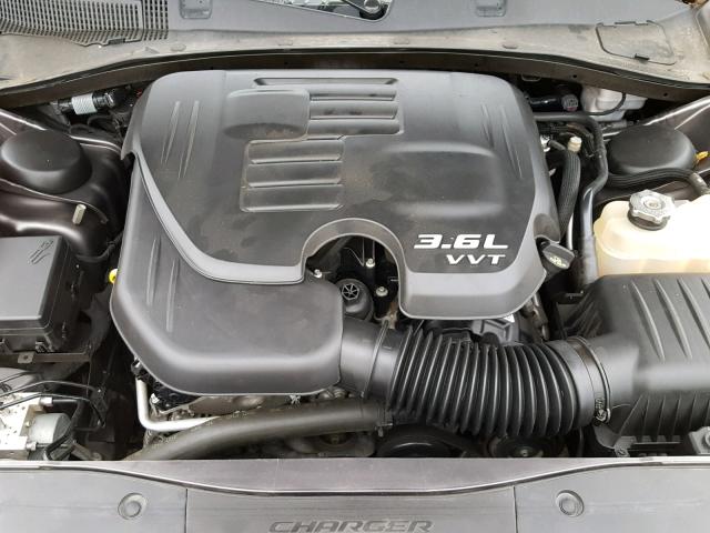 2C3CDXHGXFH801281 - 2015 DODGE CHARGER SX GRAY photo 7