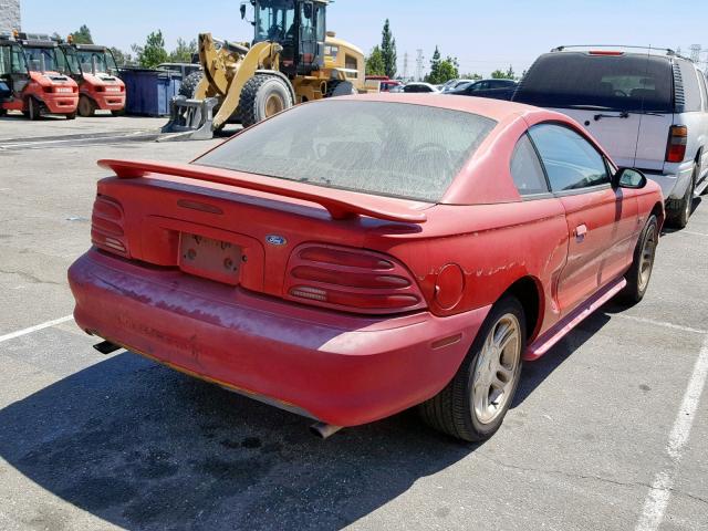 1FALP42T9RF207946 - 1994 FORD MUSTANG GT RED photo 4