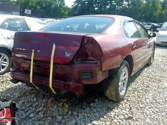 2C3HE66G7YH386875 - 2000 CHRYSLER 300M BURGUNDY photo 3