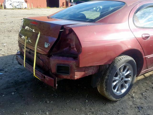 2C3HE66G7YH386875 - 2000 CHRYSLER 300M BURGUNDY photo 9